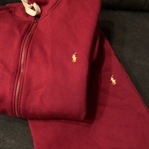 Mens polo sweat suit xl